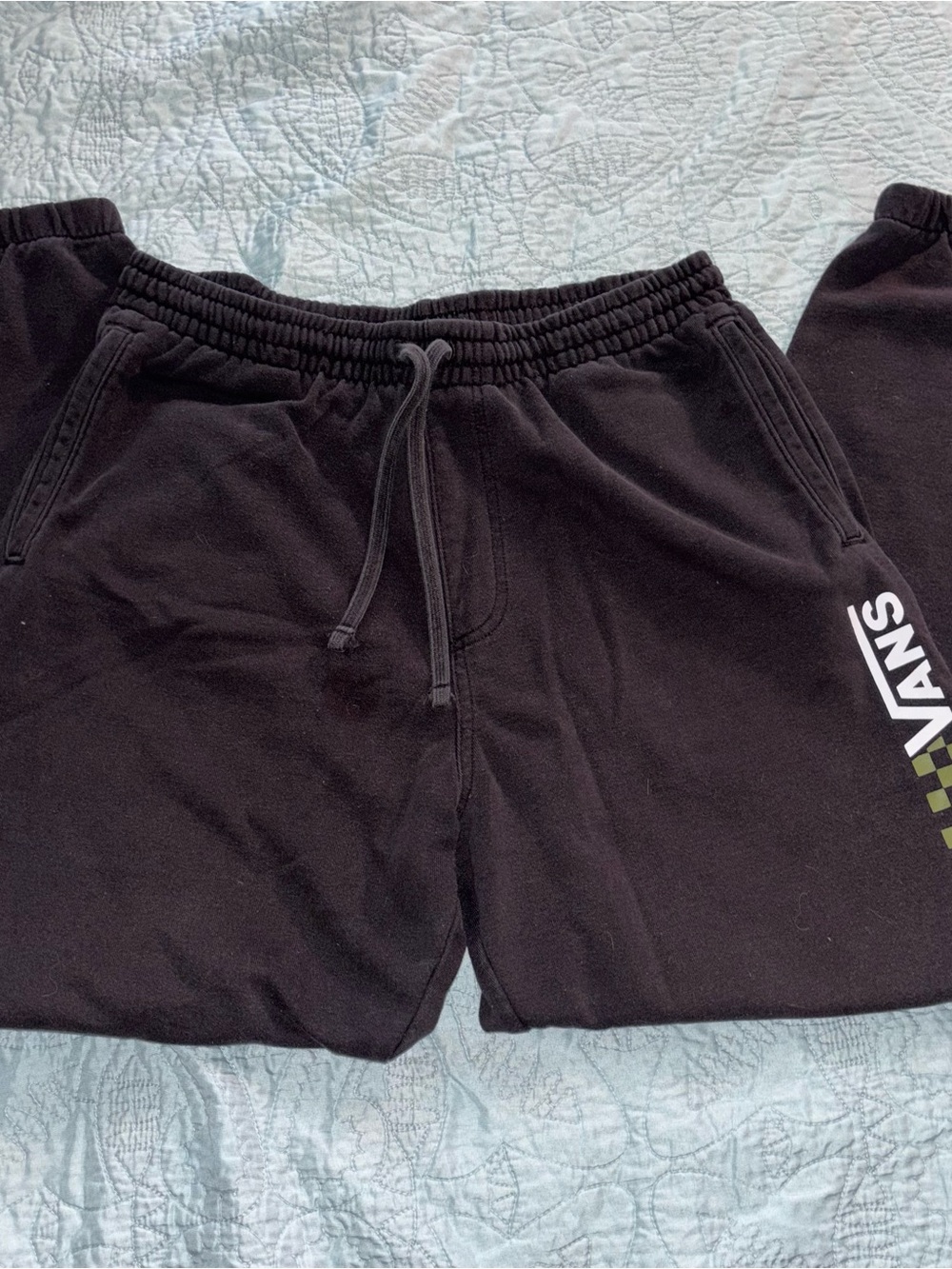 Vans Black Sweatpants with Side Logo
